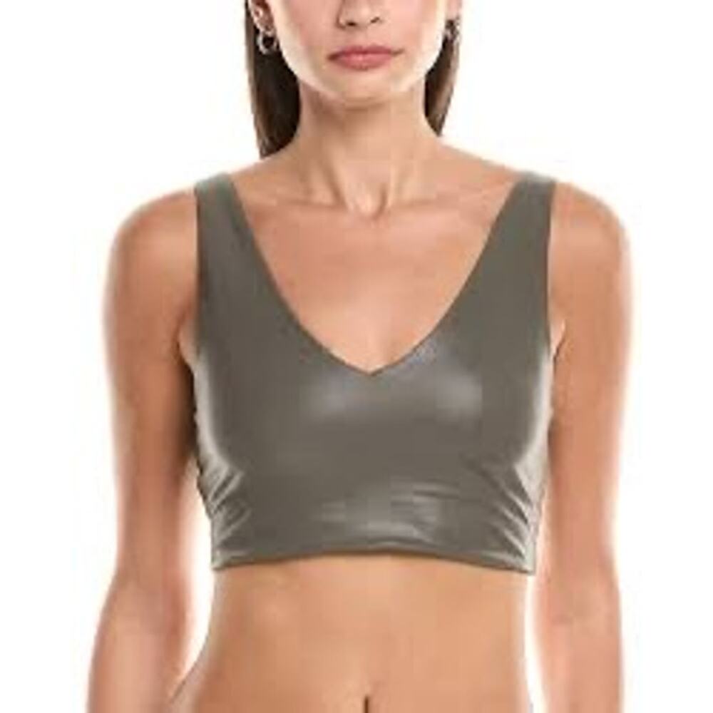 $78 New Spiritual Gangster Harlow High Gloss Crop Tank - Small